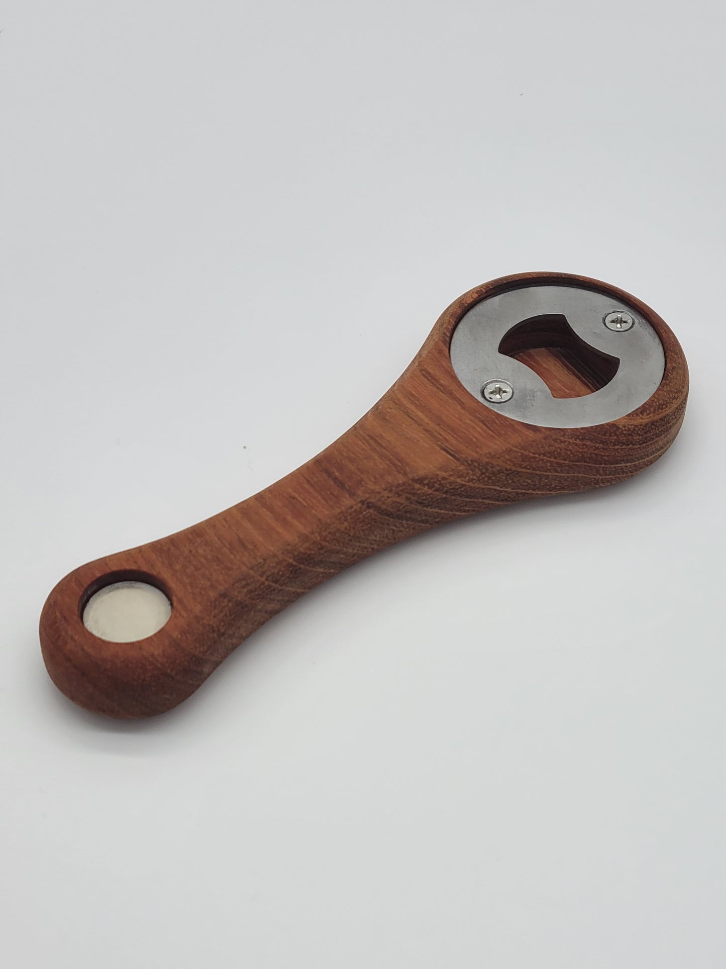 Hardwood Bottle Opener with Magnet